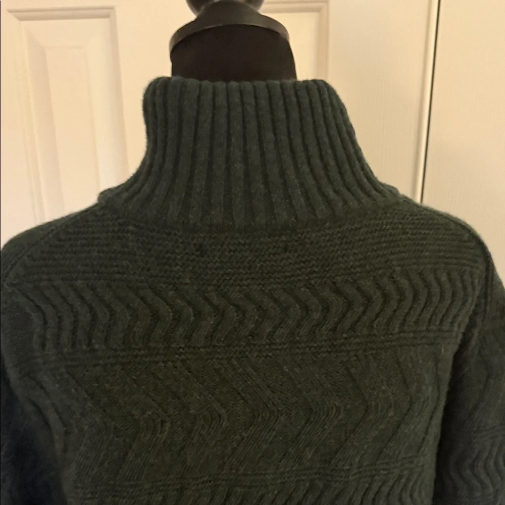 Banana Republic Men's Dark Green shawl collar Sweater